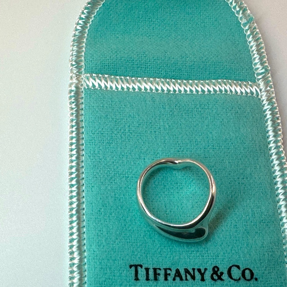 Tiffany & Co Wave Ring 925 Spain Size 4 Rare Sculptural Band Elsa Peretti - Picture 11 of 11